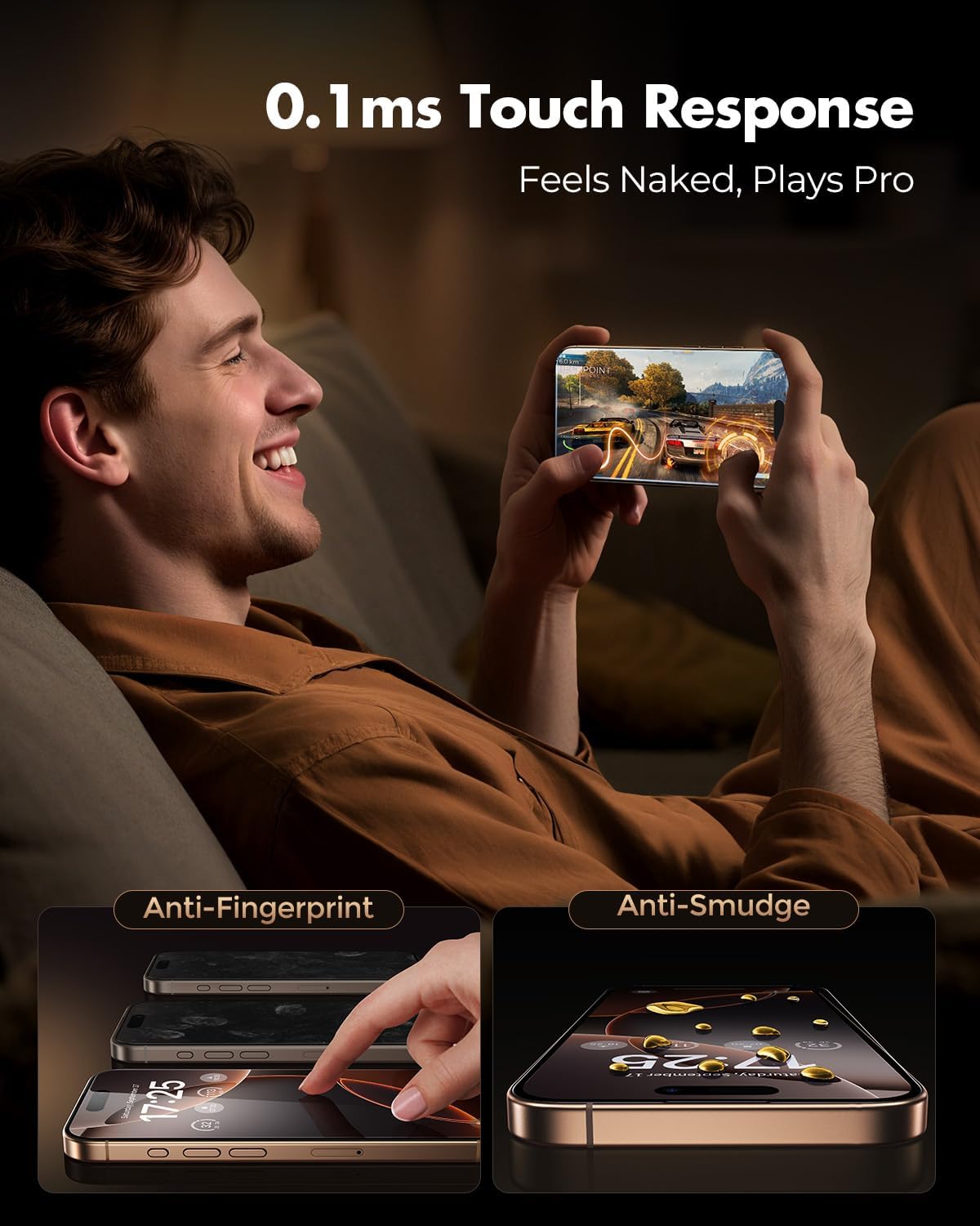 UNBREAKcable 3-Pack Screen Protector for iPhone 16 Pro Max Tempered Glass - [One-Pull Perfection] [Auto Dust-Elimination] [9H+ Hardness] [99.99% HD Clear] Full Coverage for iPhone 6.9 inch