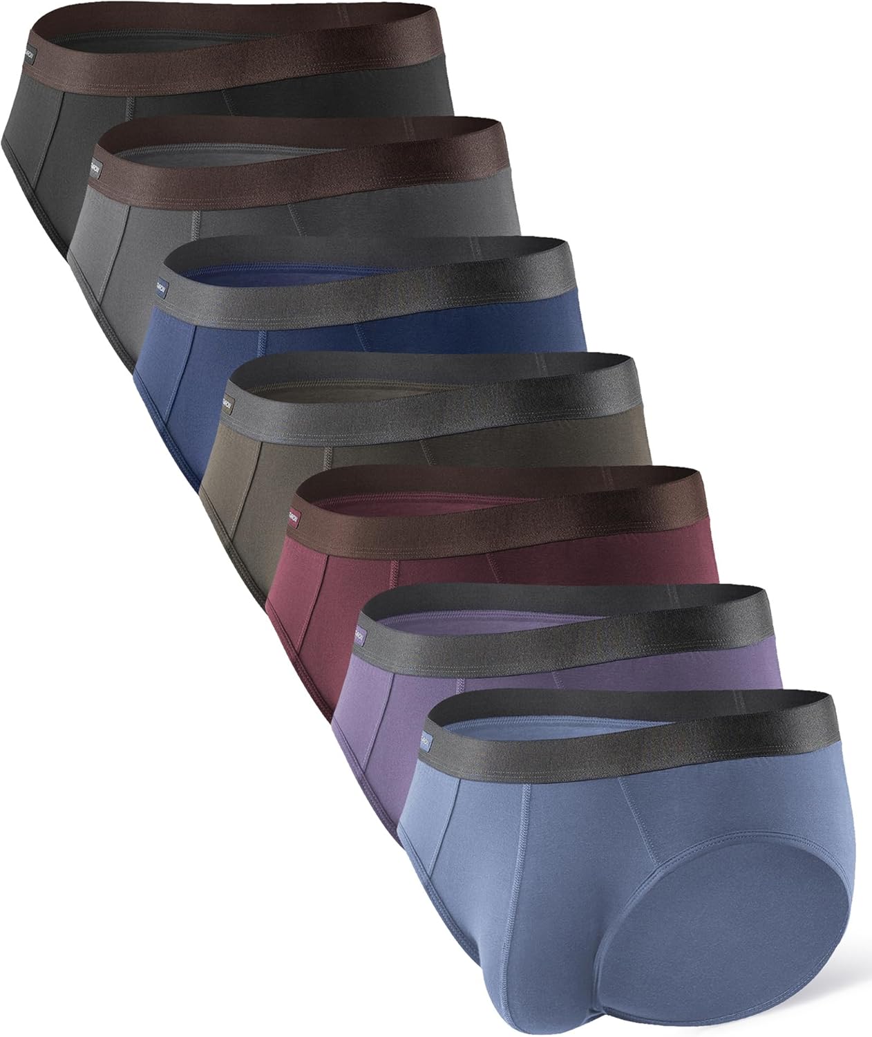 DAVID ARCHY Men's Underwear Briefs Rayon Made from Bamboo Wicking-Moisture Support Pouch Soft Underwear for Men 4 or 7 Pack