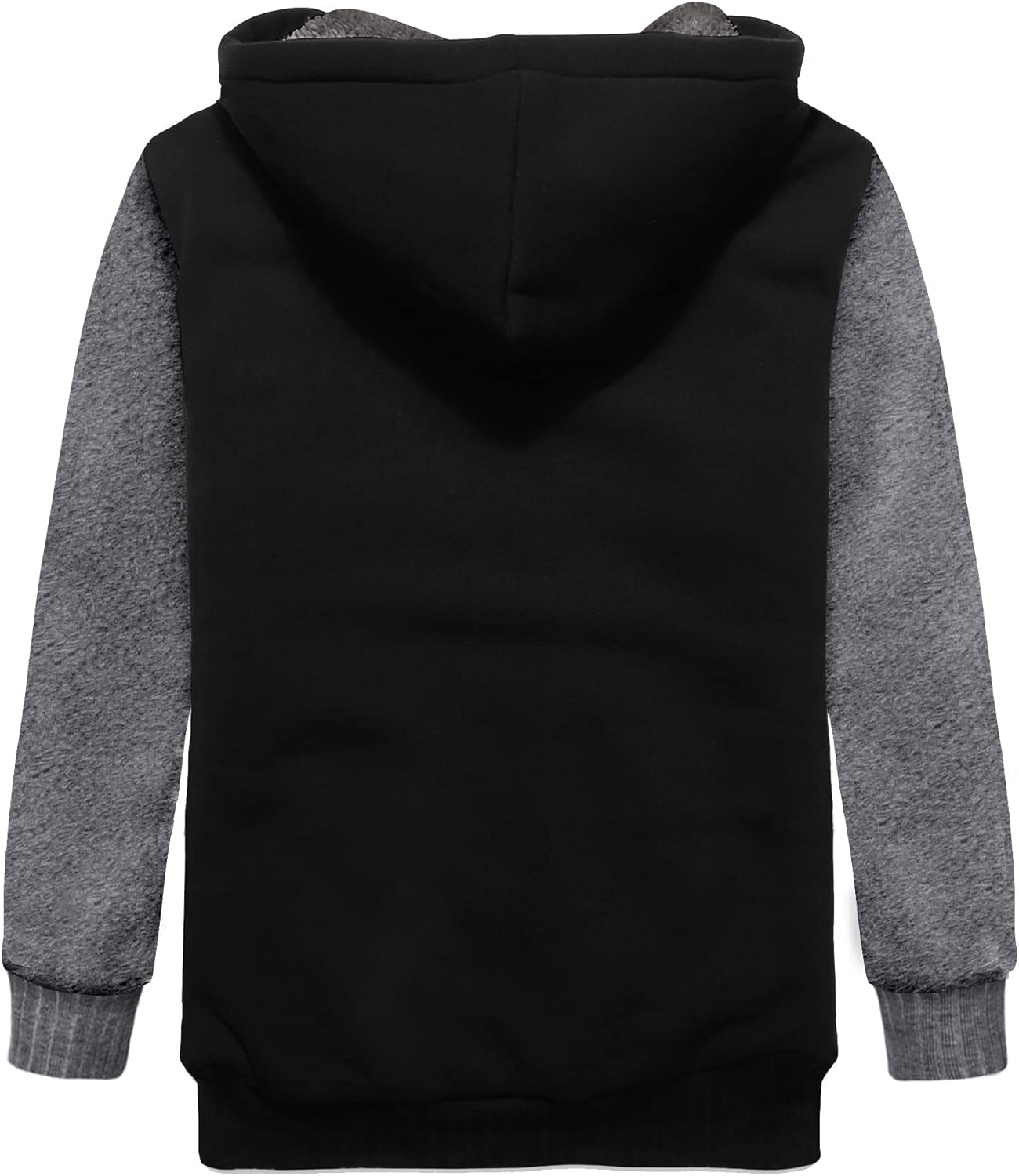 SWISSWELL Hooded Jacket for Boys Full Zip Ultra Soft Sherpa Fleece Hoodie Sweatshirt for Kids School Hooded Outerwear