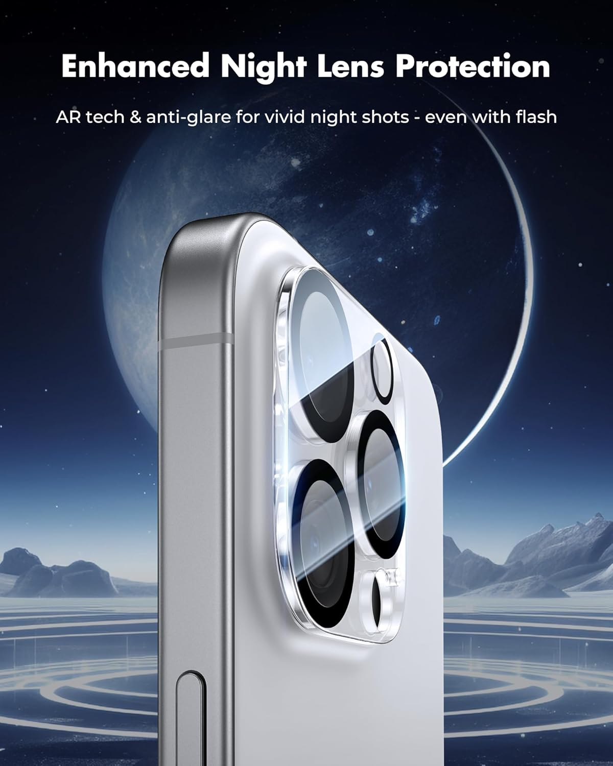 UNBREAKcable Privacy Screen Protector for iPhone 16 Pro Max (6.9-Inch), 2-Pack + 2 Lens Protectors｜25° Anti-Spy｜9H Hardness｜Anti-Fingerprint｜HD Clarity Tempered Glass