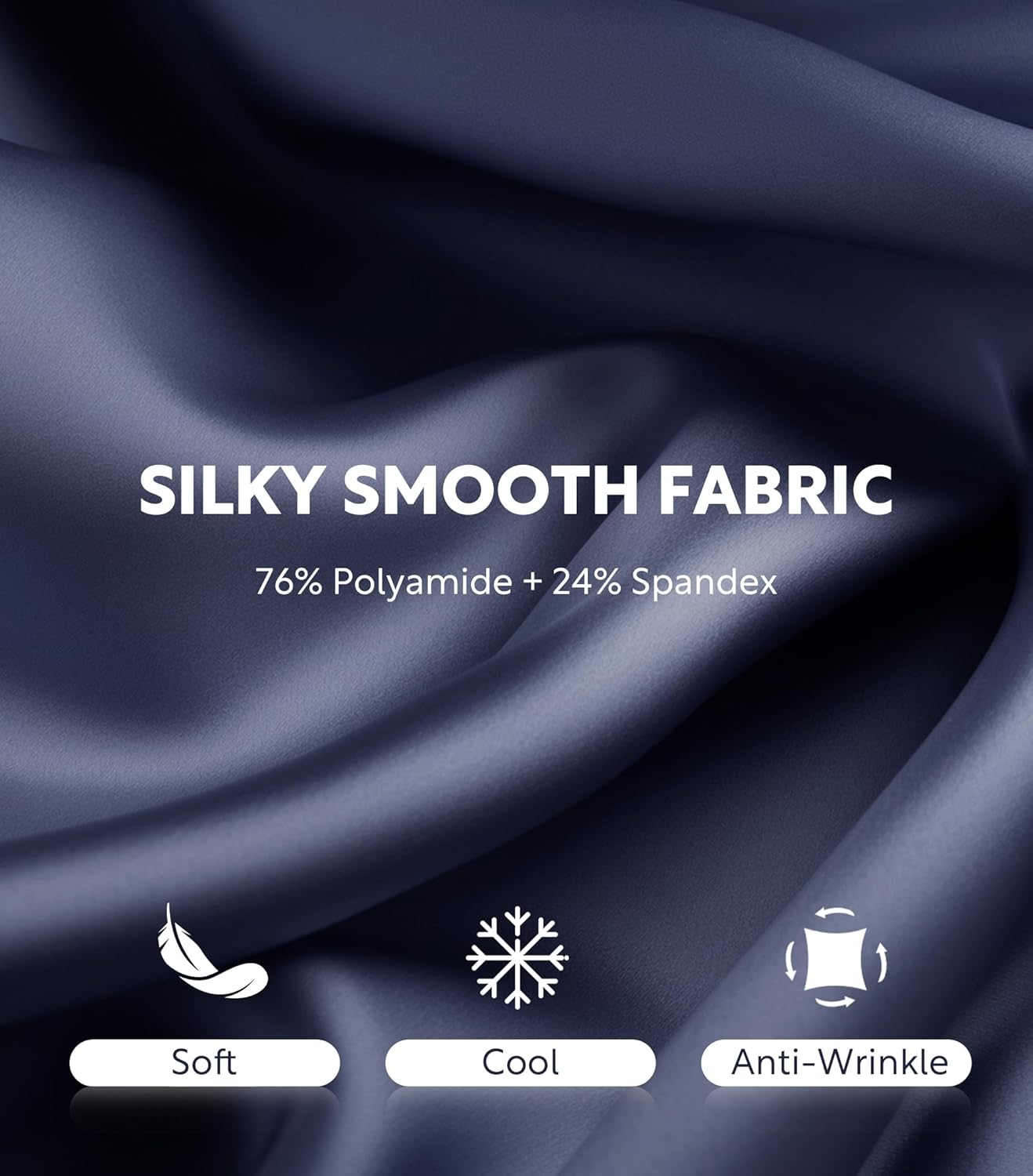 DAVID ARCHY Stretch Satin Boxers for Men, Silk Feeling Boxer Shorts, Breathable Loose Men's Underwear for Sleep 3 Pack