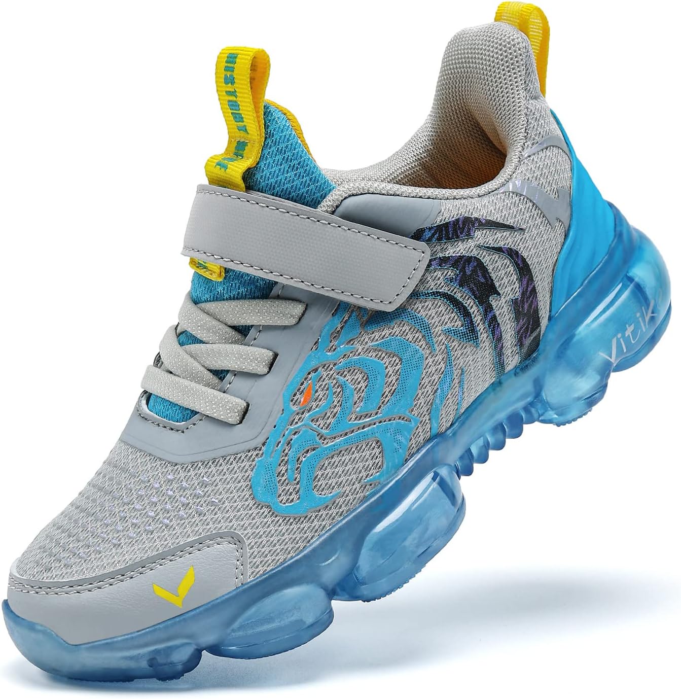 JMFCHI Boys Girls Kids' Sneakers Knitted Mesh Sports Shoes Breathable Lightweight Running Shoes for Kids Fashion Athletic Casual Shoes