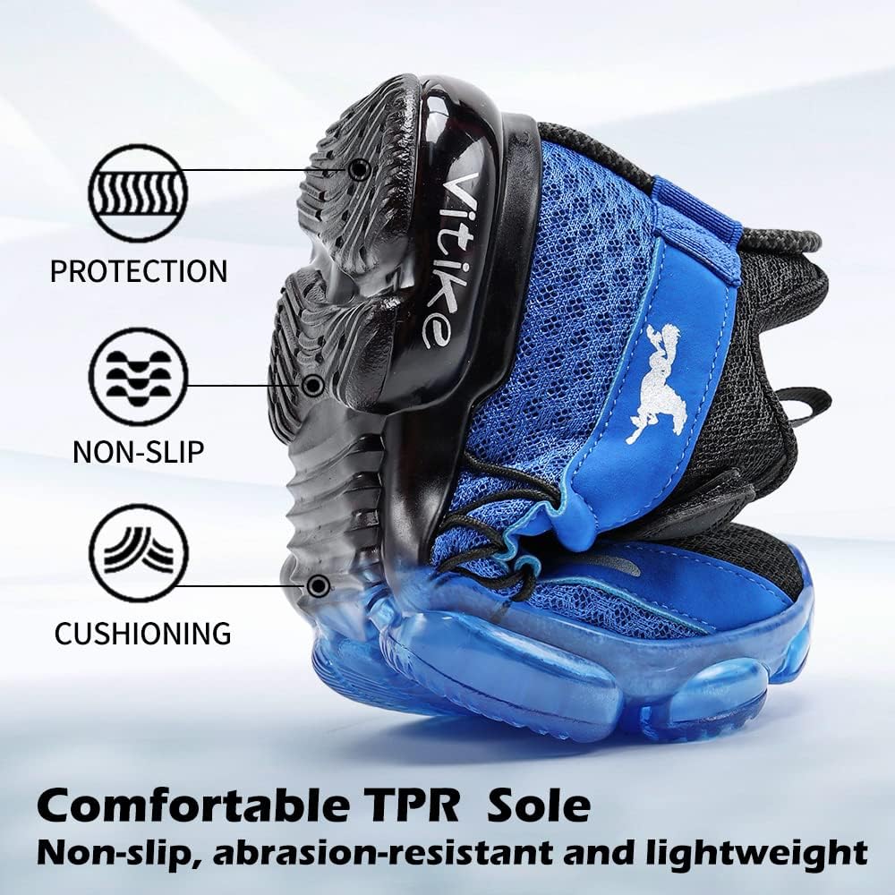 VITUOFLY Boys Sneakers Kids Running Shoes Girls Mesh Fitness Shoe Indoor Training Sneaker Lightweight Outdoor Sports Athletic Tennis Shoes for Little Kid/Big Kid