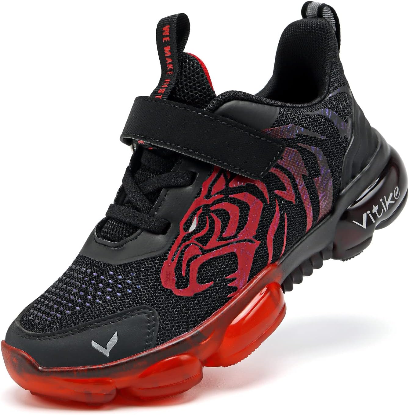 JMFCHI Boys Girls Kids' Sneakers Knitted Mesh Sports Shoes Breathable Lightweight Running Shoes for Kids Fashion Athletic Casual Shoes