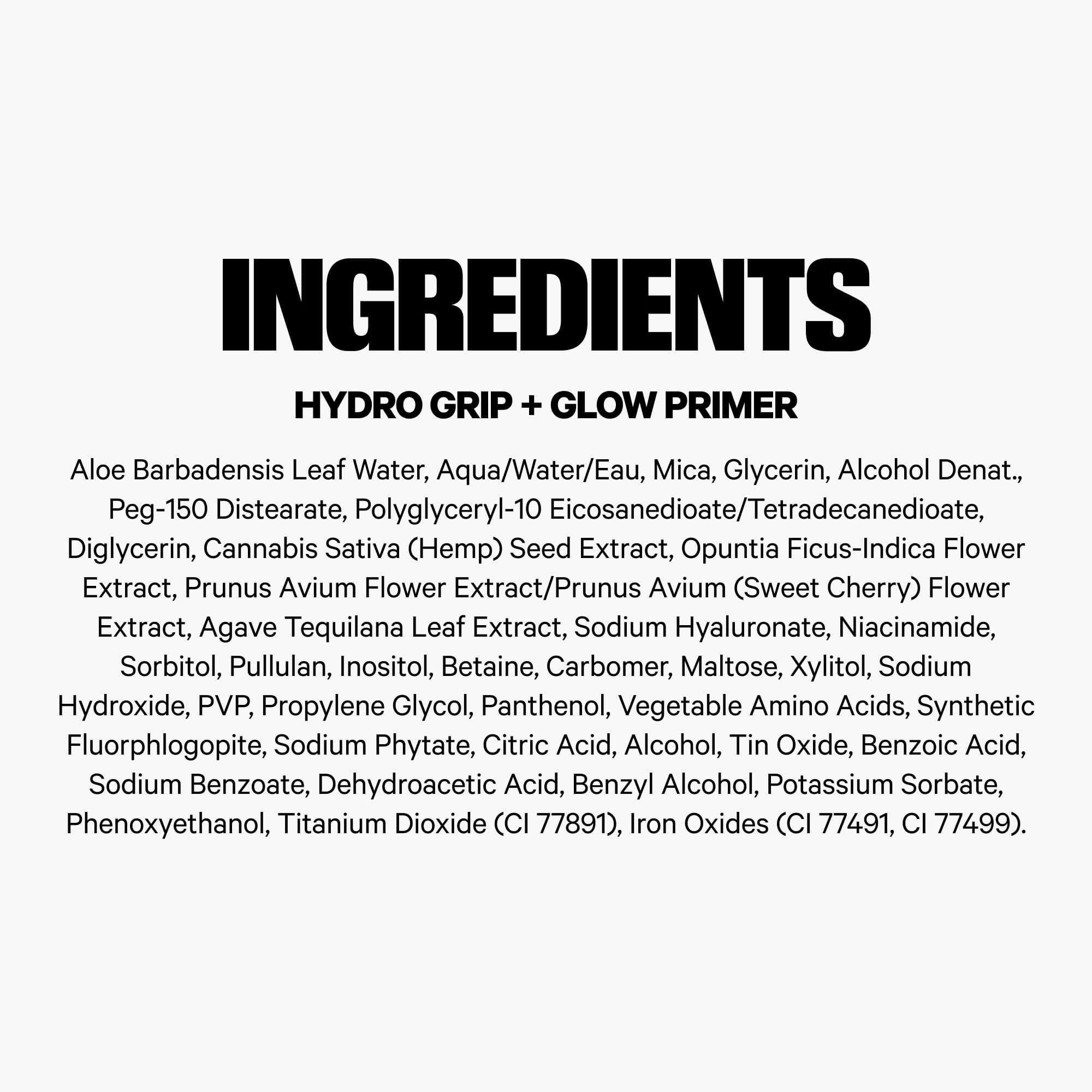 Milk Makeup Hydro Grip + Glow Primer with Hyaluronic Acid – Illuminating Face Primer Grips Makeup for Up to 12 Hours – Silicone-Free, Hydrating Formula with Radiant, Golden Finish – 1 oz