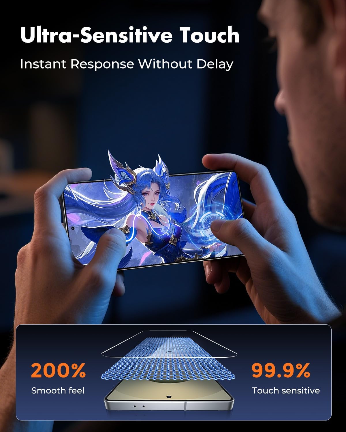 UNBREAKcable Screen Protector for Samsung Galaxy S25 Ultra [3-Pack] [9H] [Fingerprint Friendly] [HD Clarity] [Anti-Scratch] [Bubble-Free] [Easy Installation] Tempered Glass 6.9 Inch