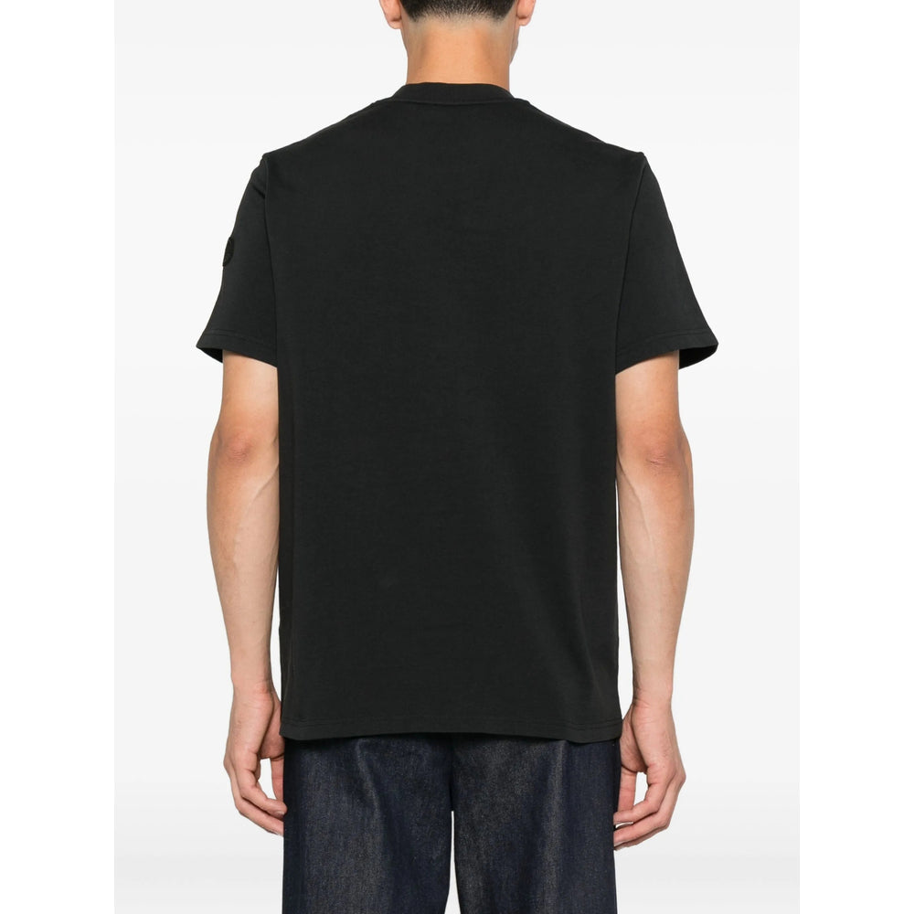 Moncler Black T-Shirts & Vests - T-Shirts Men