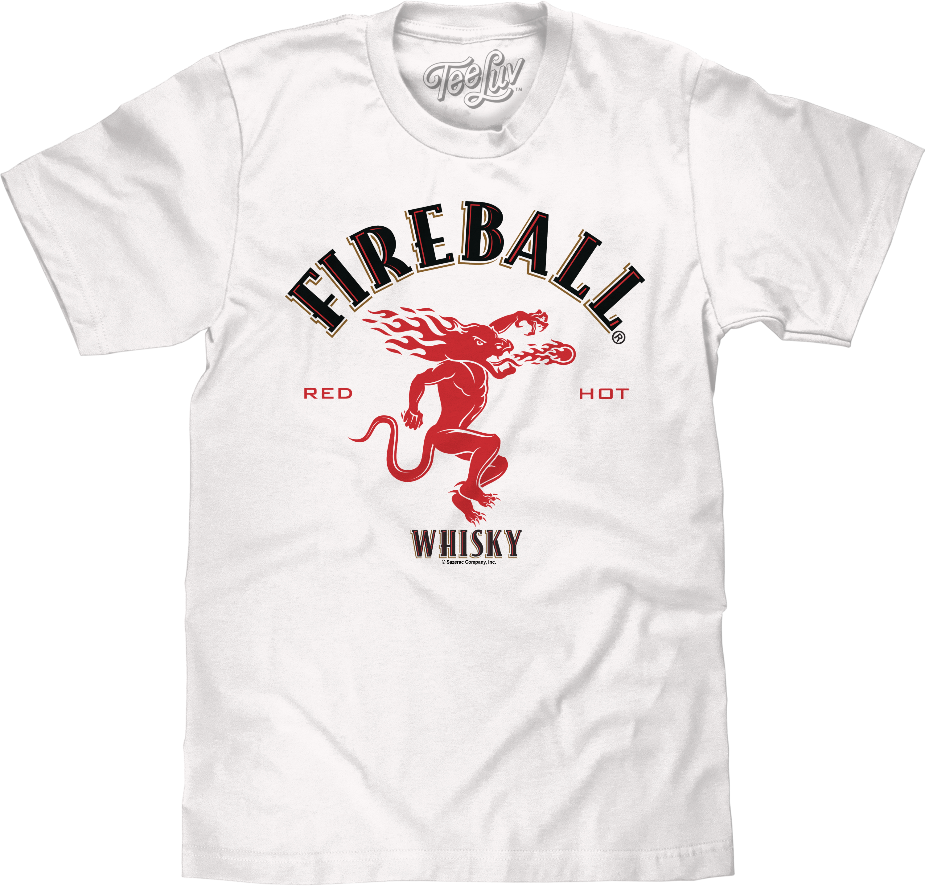 Fireball Whisky Dragon Logo T-Shirt - White