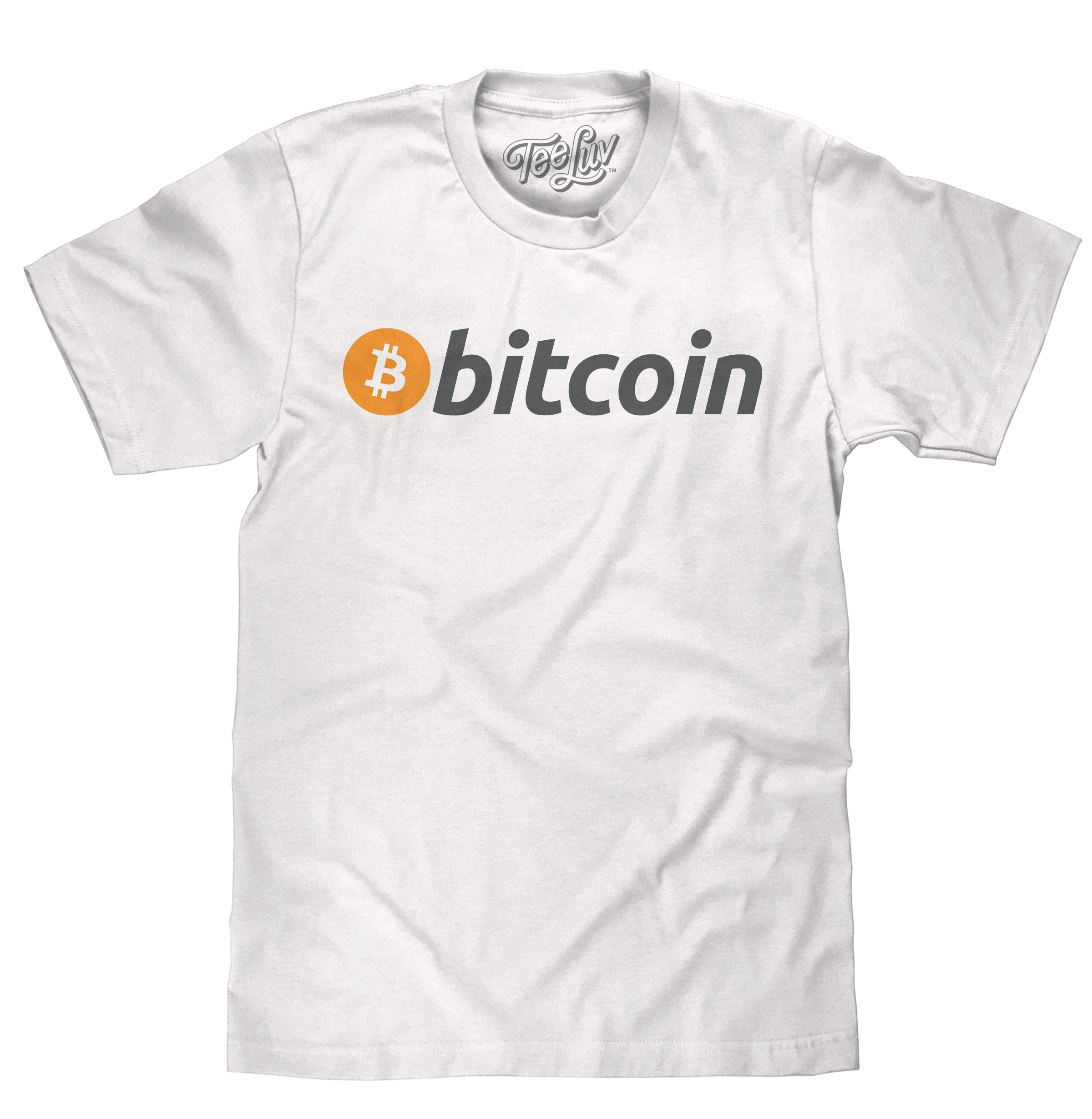 Bitcoin Cryptocurrency Logo T-Shirt - White