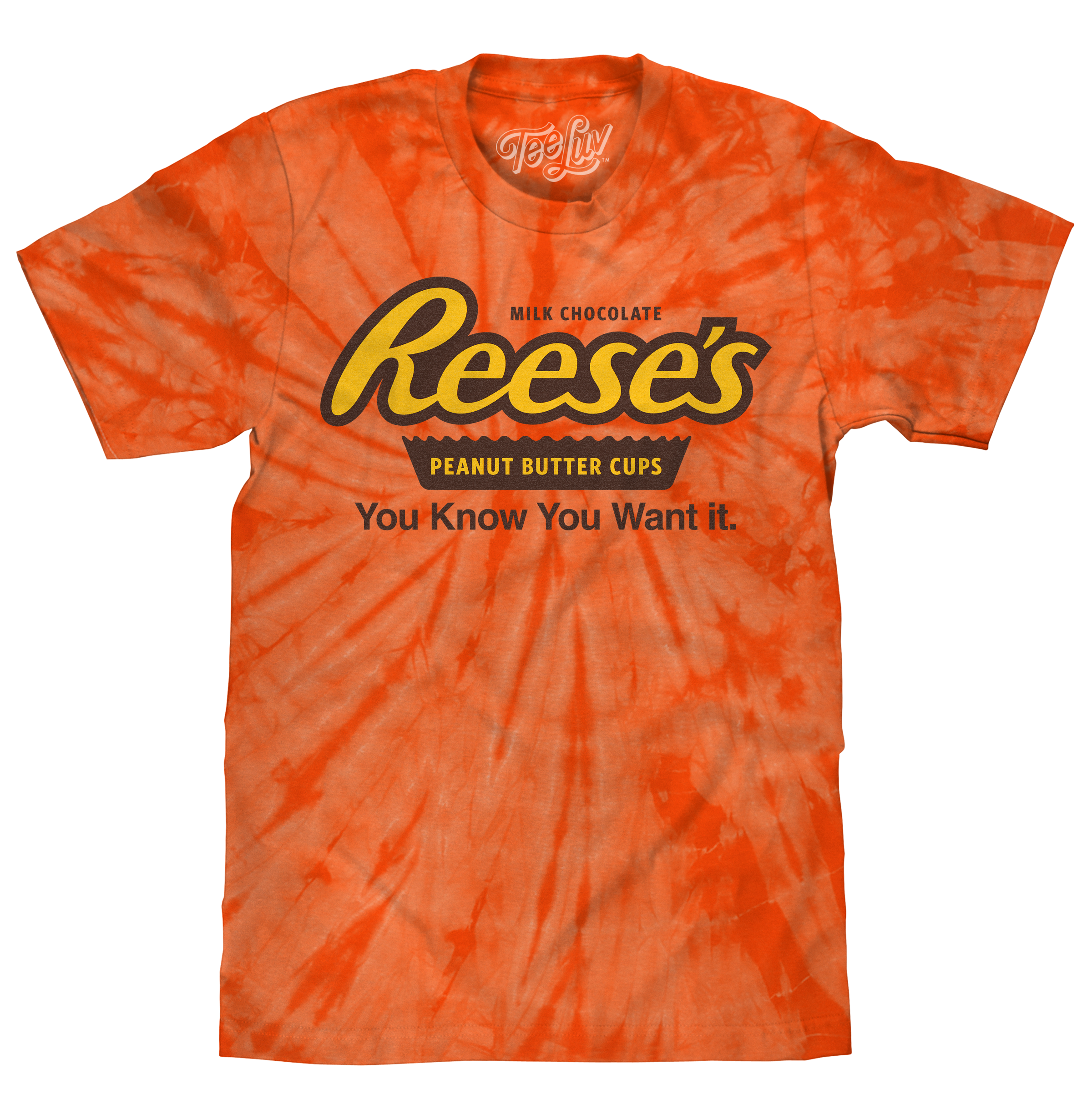Reese's Peanut Butter Cup Tie Dye T-Shirt - Orange Spider