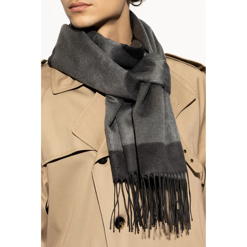 Saint Laurent Black Scarves Men