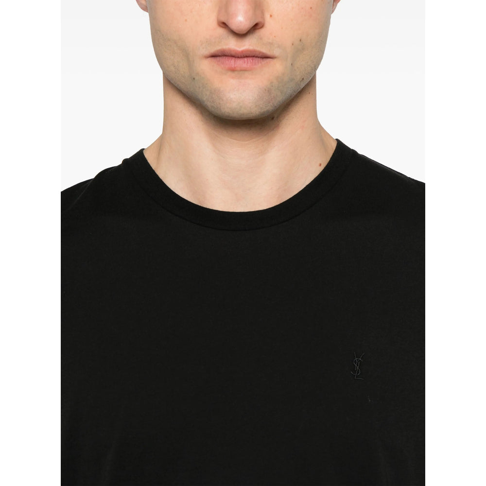 Saint Laurent Black T-Shirts & Vests - T-Shirts Men