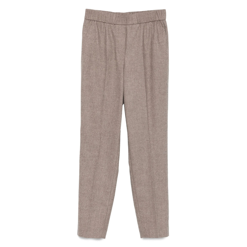 Peserico Neutrals Trousers - Straight Trousers Women