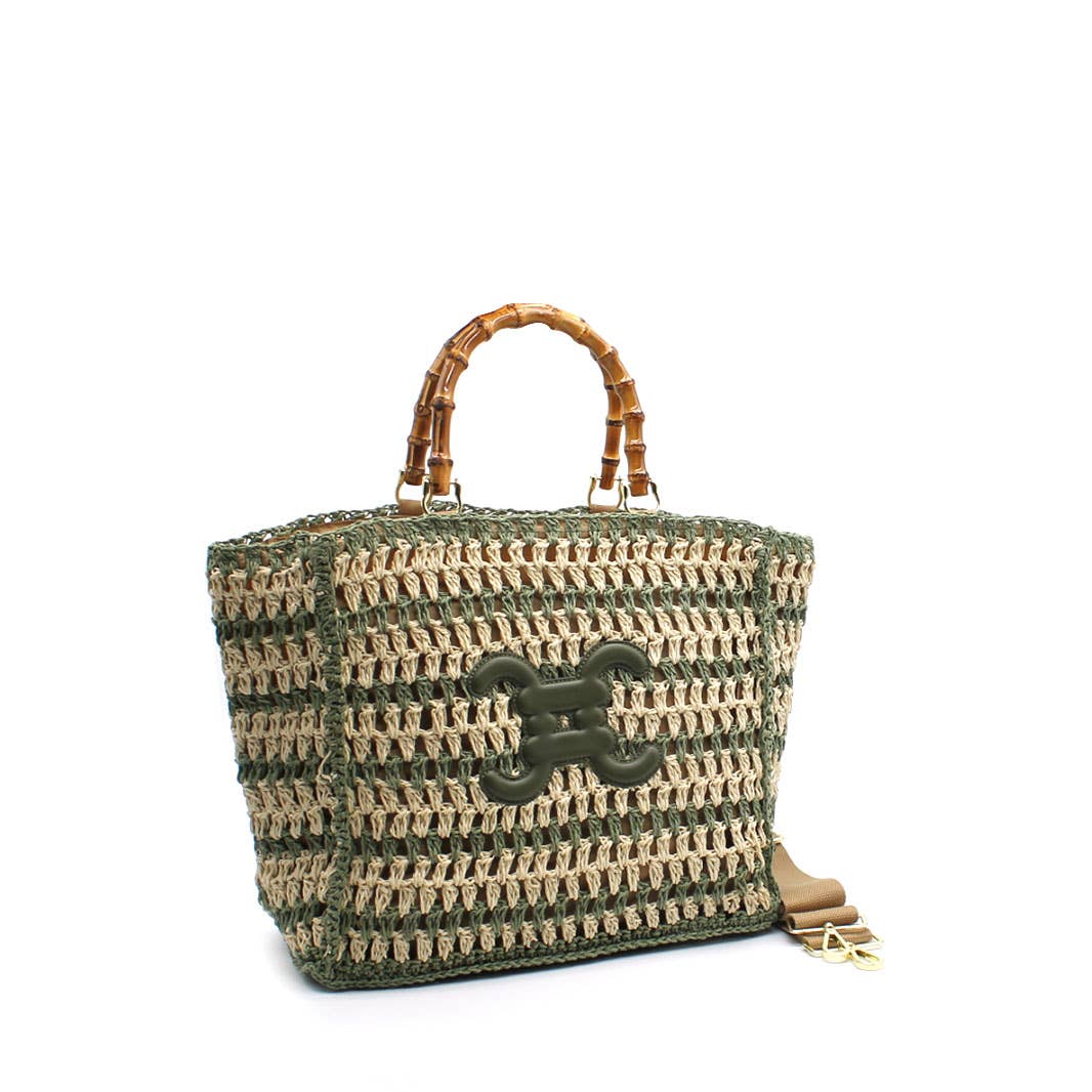 Paris Crochet Logo Tote
