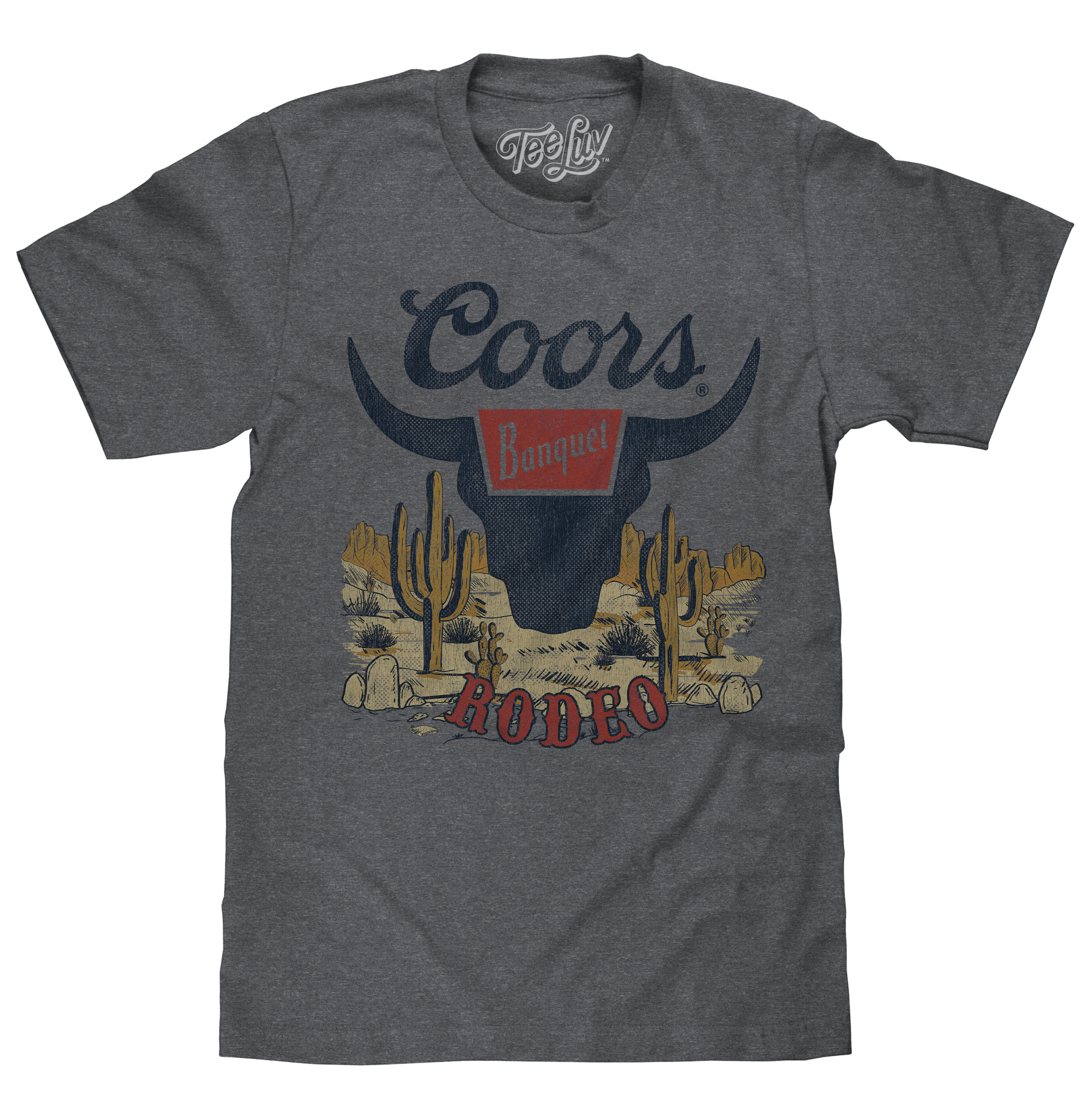 Coors Banquet Rodeo Desert T-Shirt - Graphite Heather