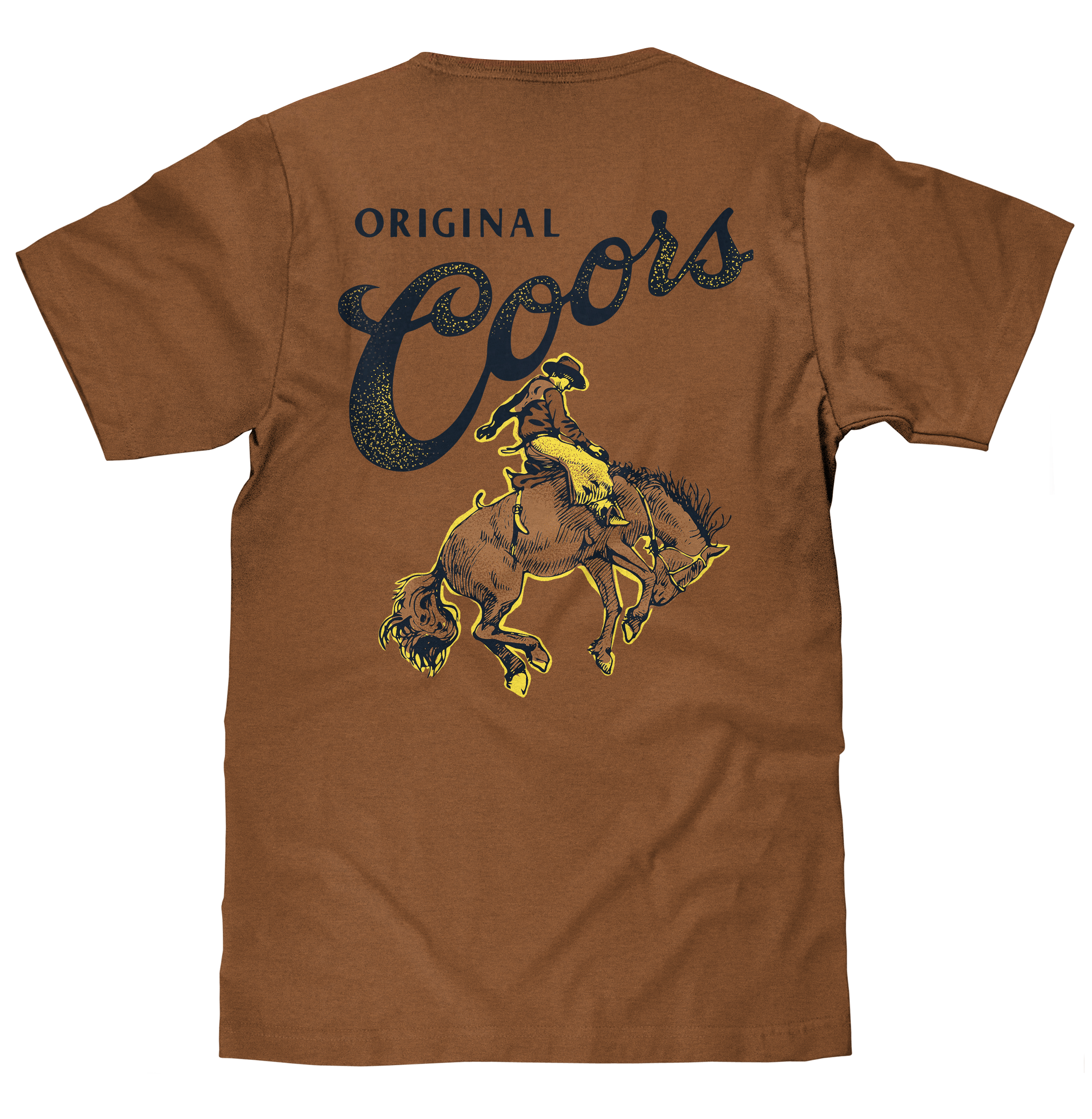 Coors Original Rodeo Cowboy Front/Back T-Shirt - Brown Sugar