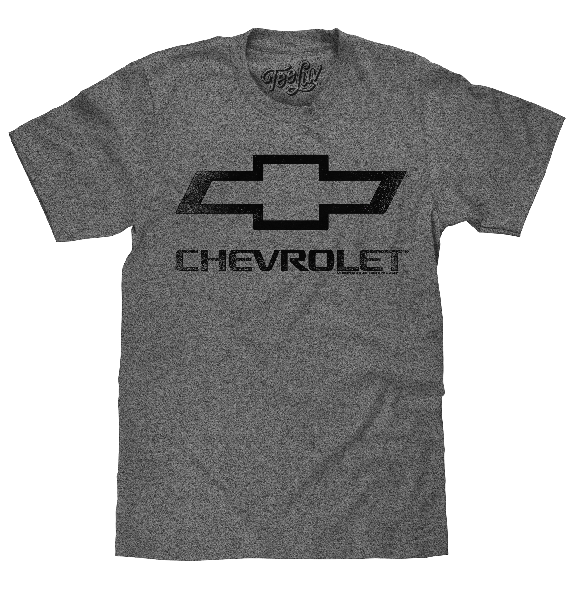 Faded Chevrolet Bowtie Car Logo T-Shirt - Graphite Heather