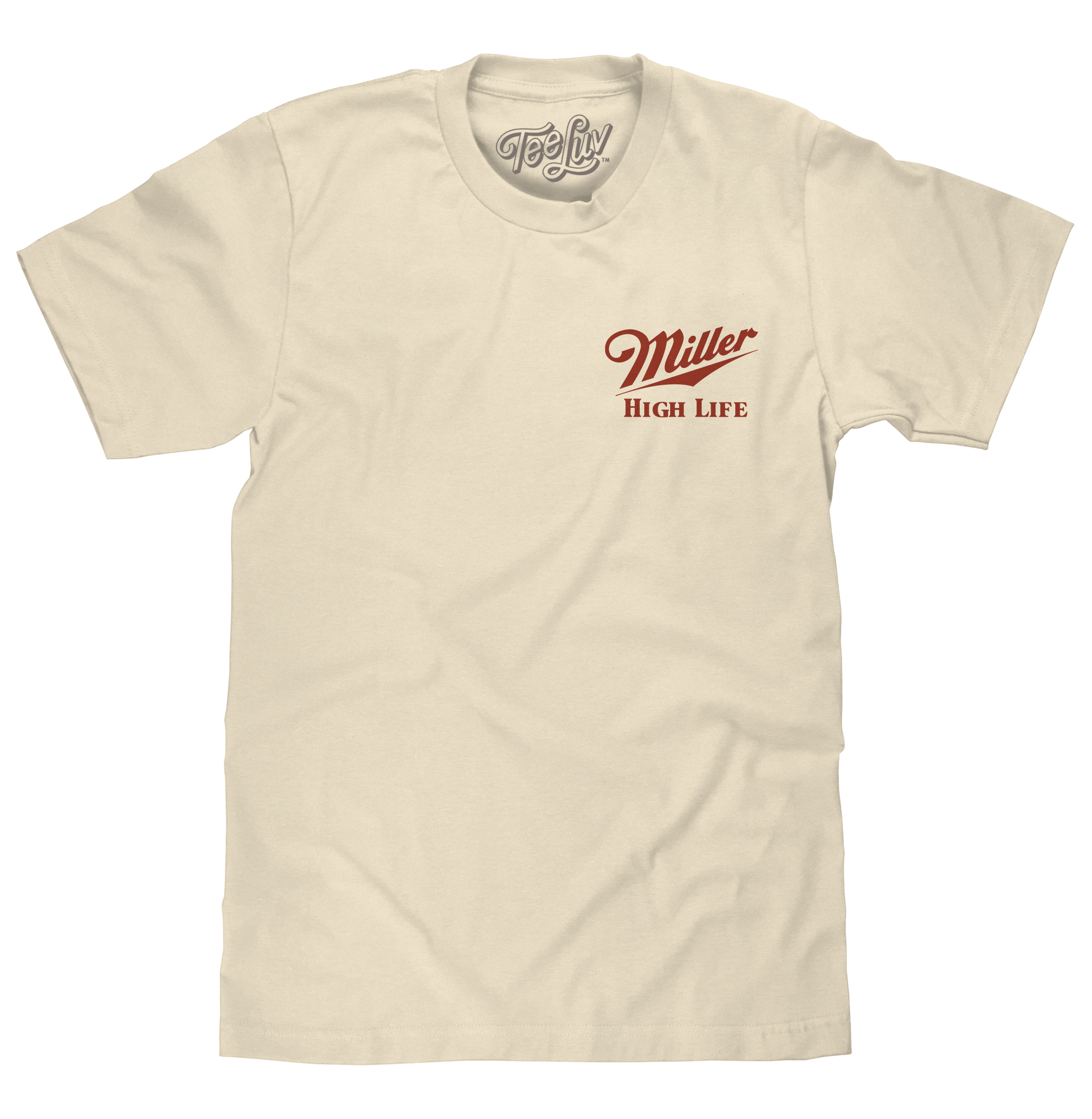 Miller High Life The Champagne of Beers Double Sided Logo T-Shirt