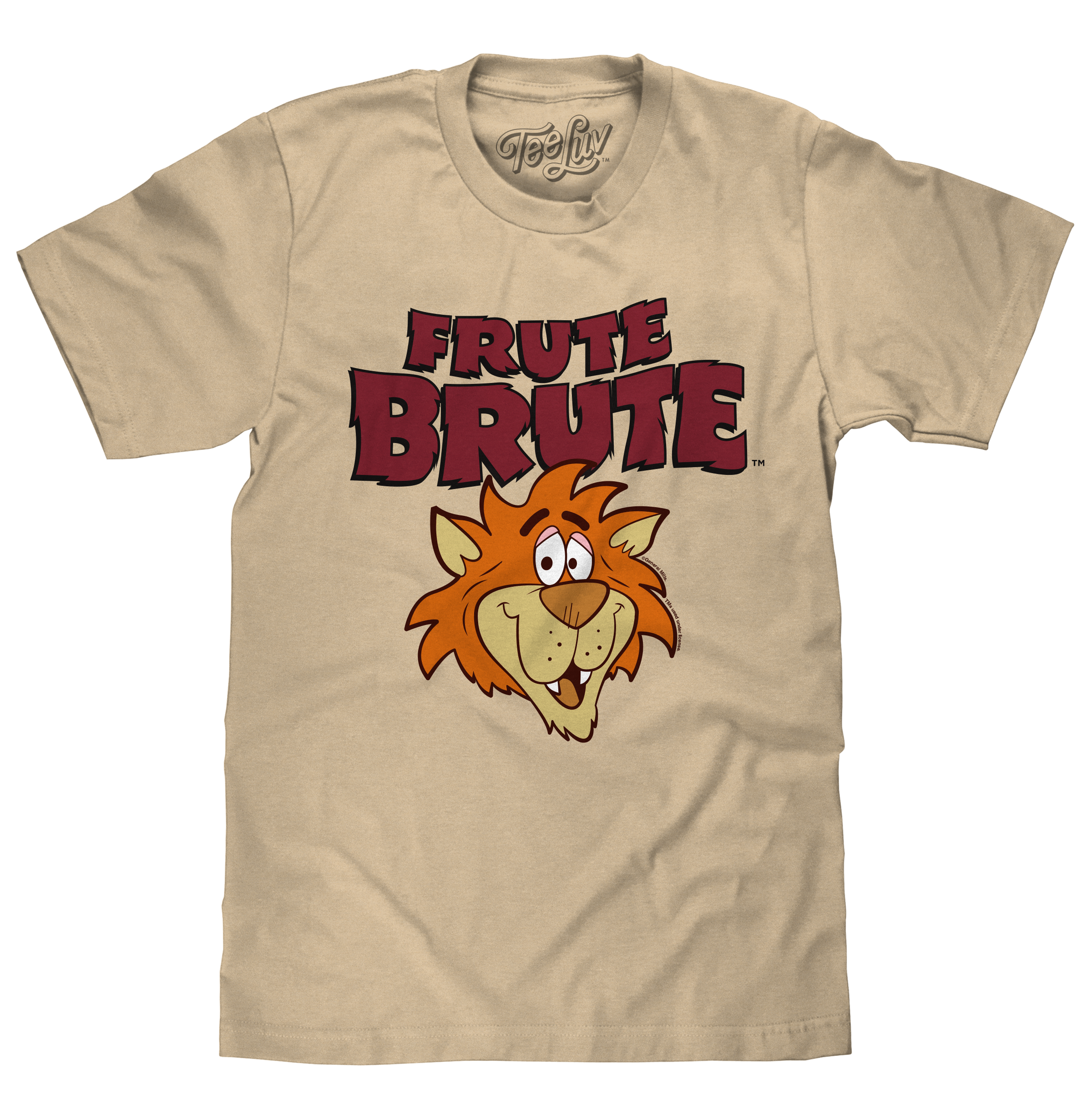 Frute Brute Cereal Retro 70s Cartoon Werewolf T-Shirt - Cream