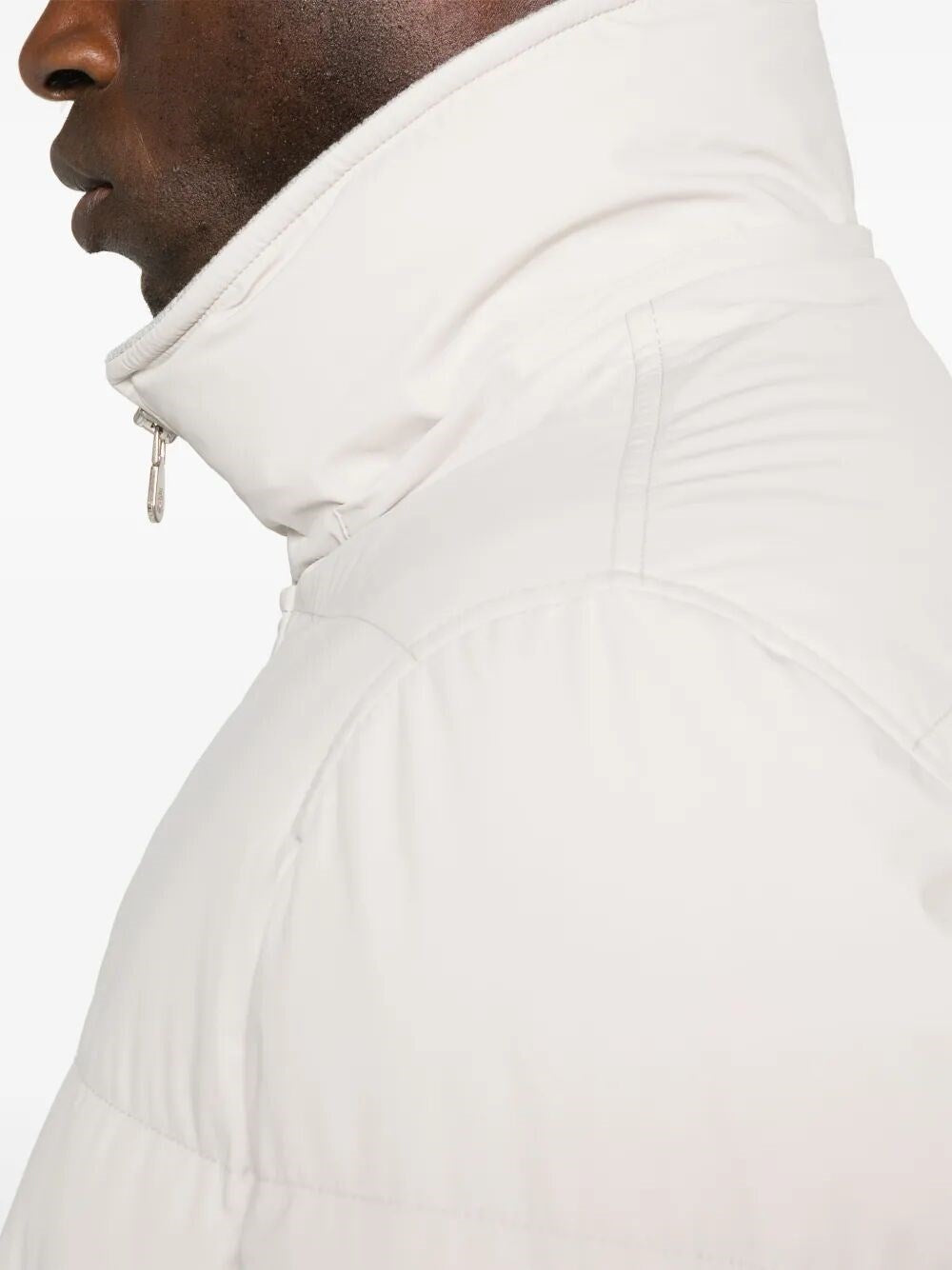 Brunello Cucinelli Men Padded Jacket With Detachable Hood