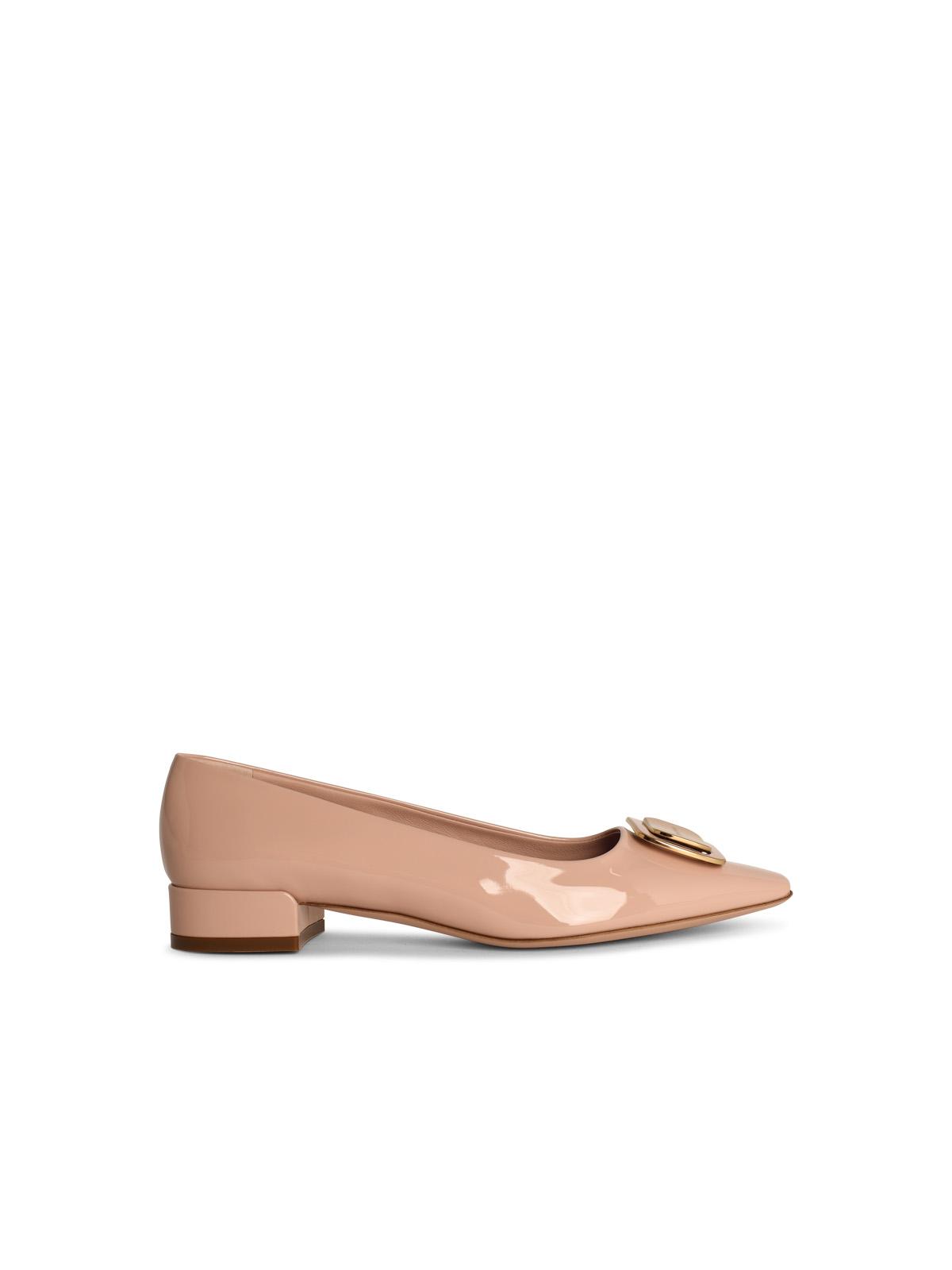 Salvatore Ferragamo Pink Shiny Leather Décollètè Women