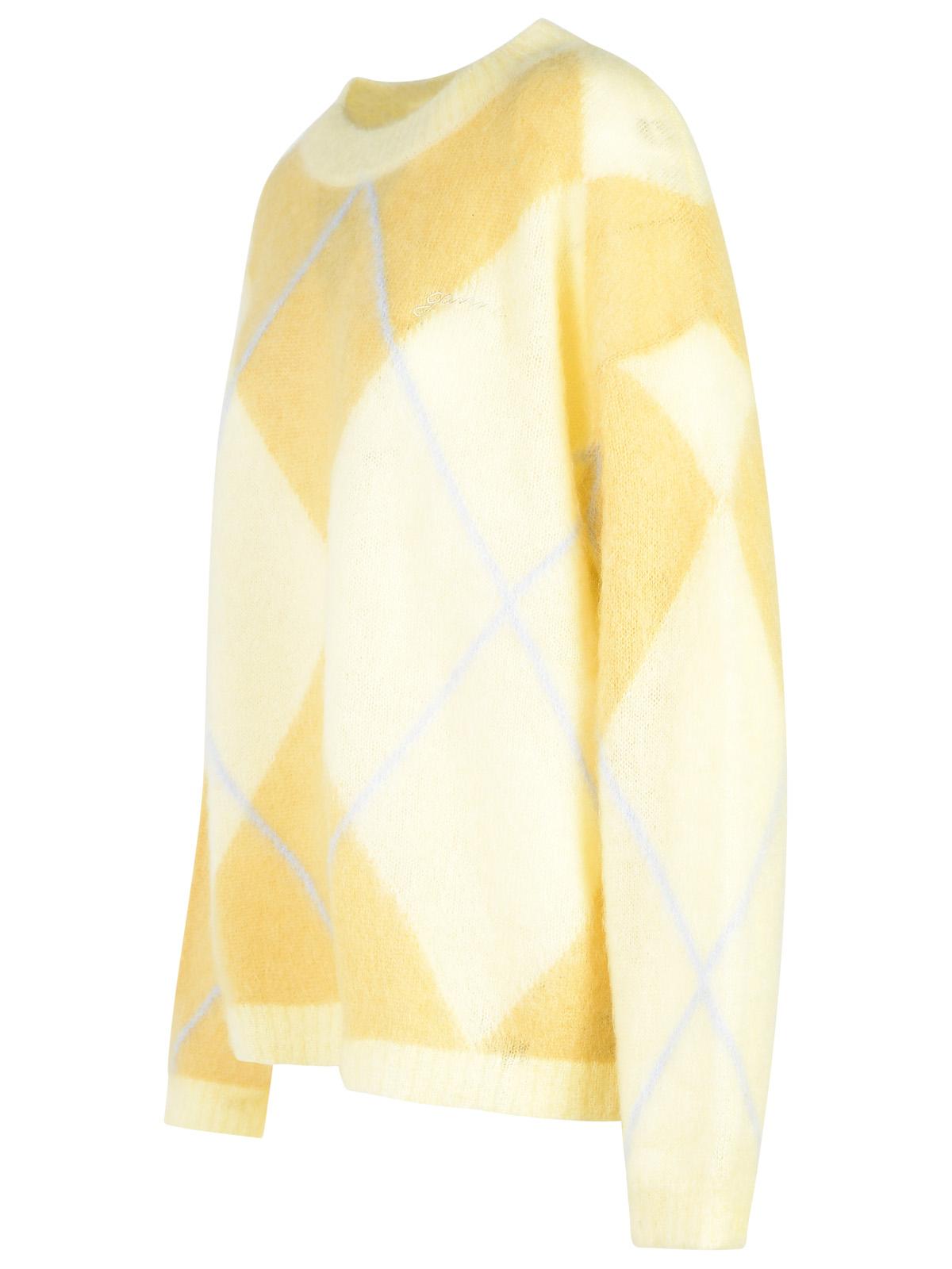 Ganni Brown Mohair Blend Sweater Women