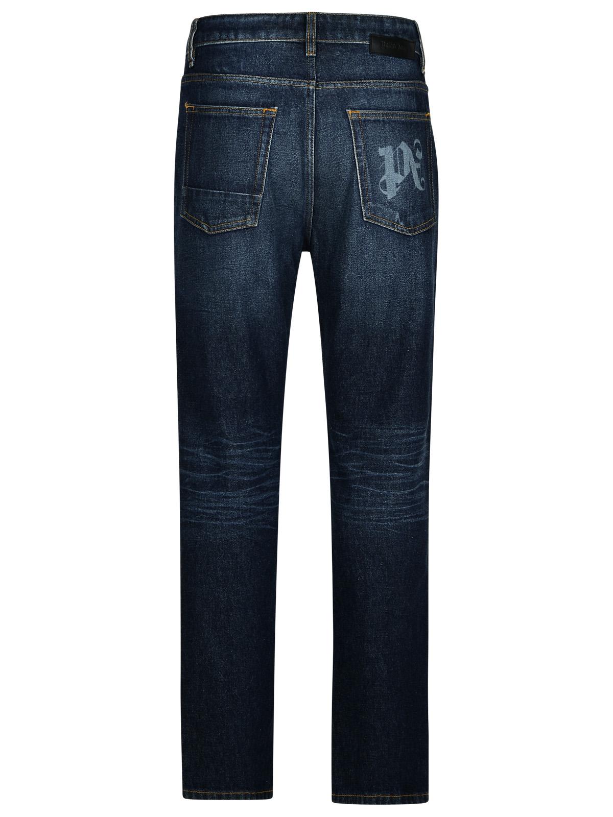 Palm Angels Blue Denim Jeans Men