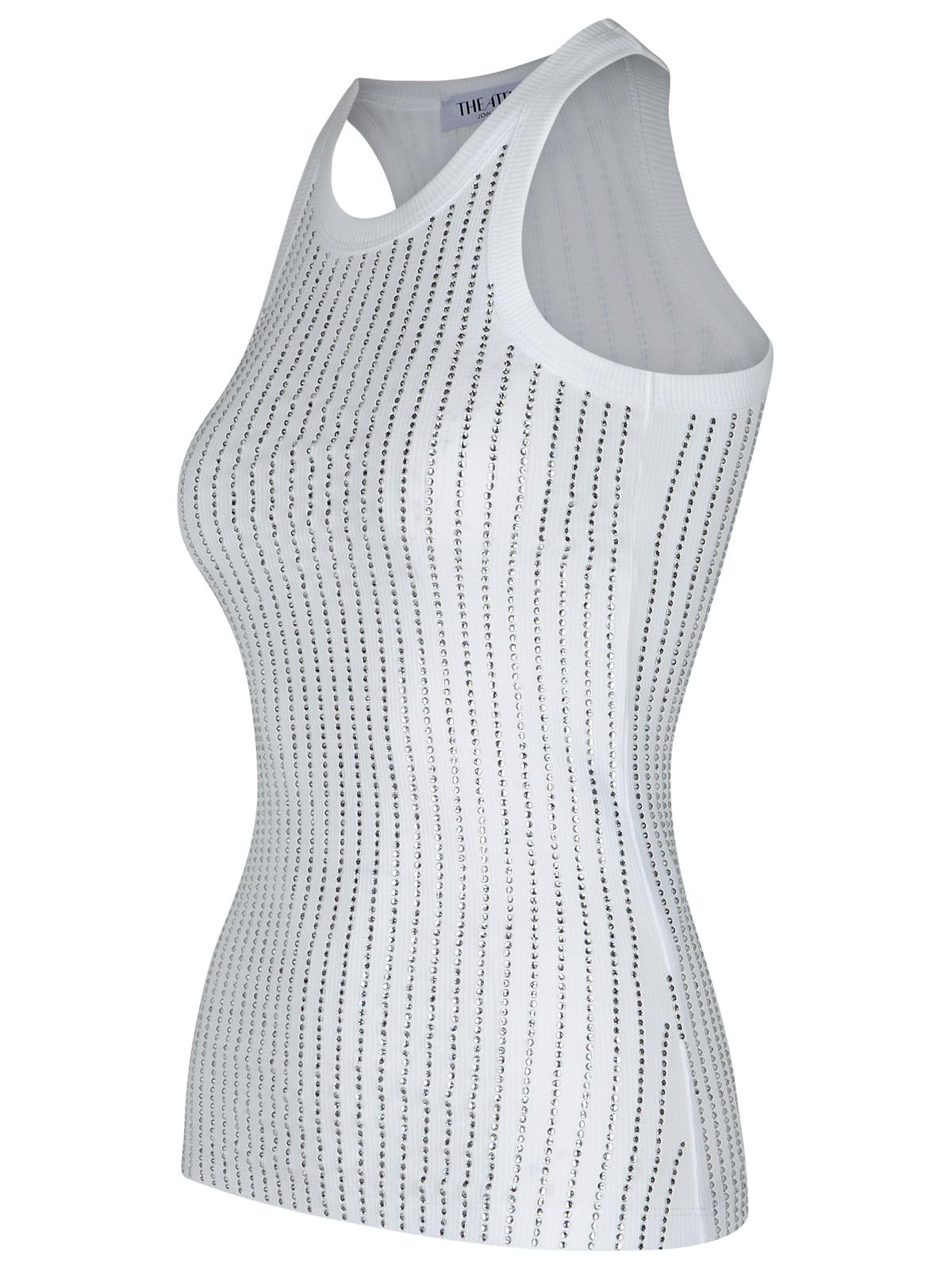 The Attico White Cotton Tank Top Women