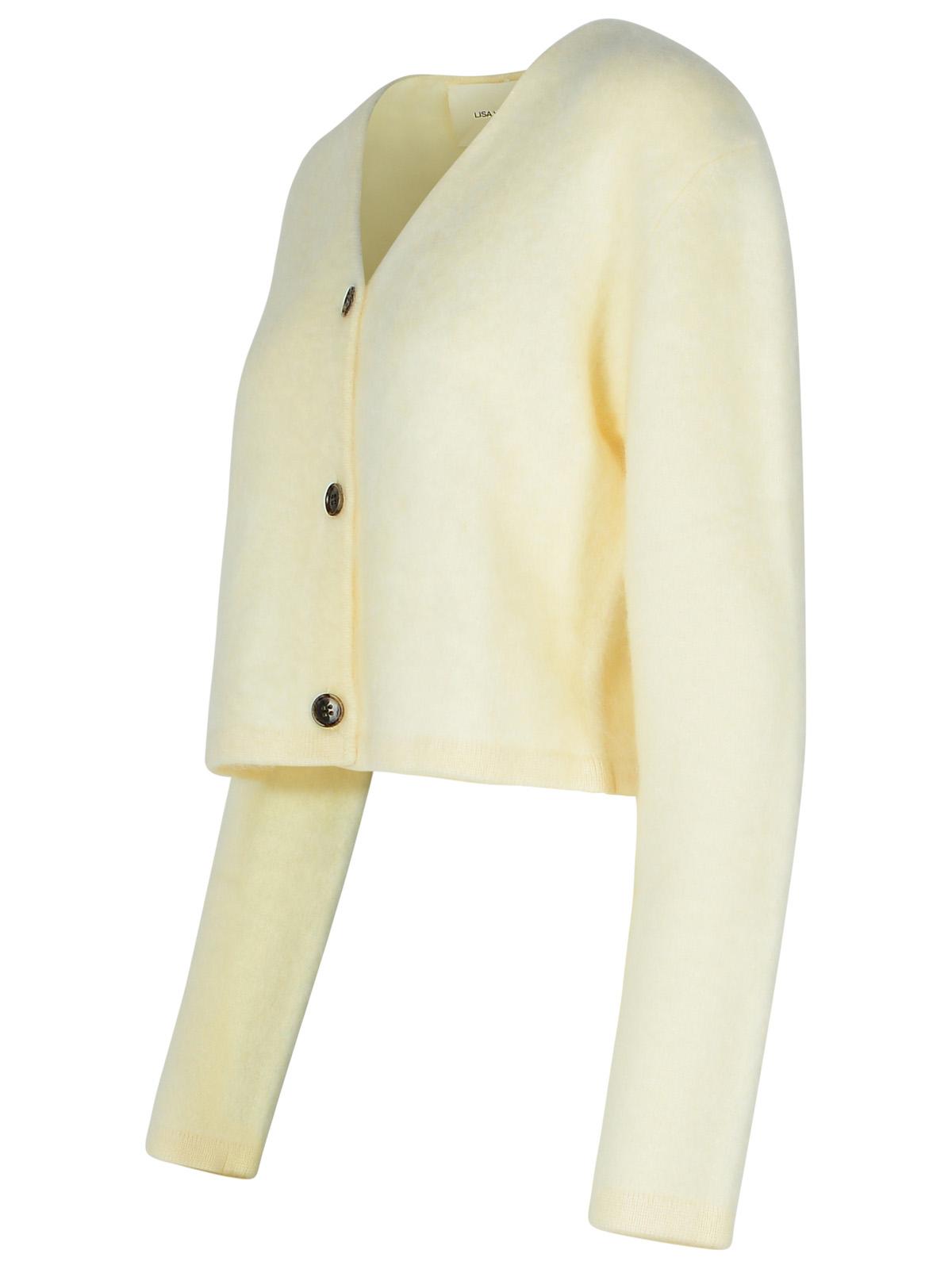 Lisa Yang 'Filippa' Cream Cashmere Cardigan Women
