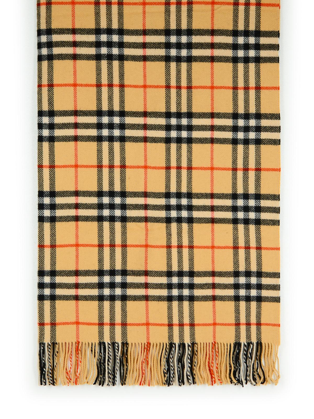 Burberry 'Check' Beige Cashmere Blend Blanket Men