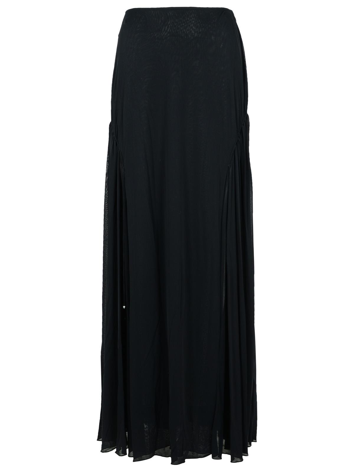 Lanvin 'Flared' Black Viscose Blend Skirt Women