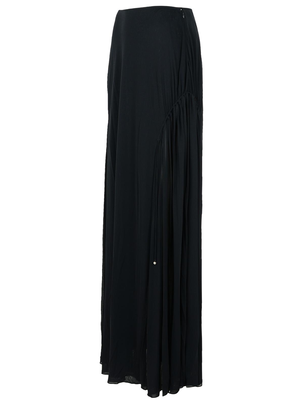 Lanvin 'Flared' Black Viscose Blend Skirt Women