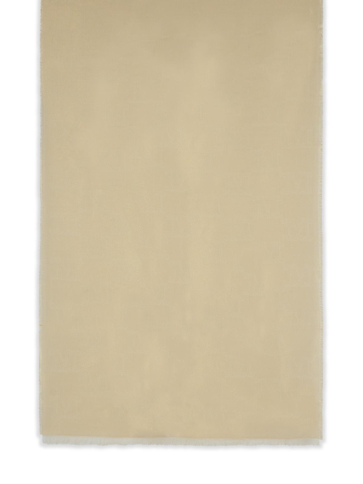 Max Mara 'Whiskey' Beige Viscose Blend Scarf Women