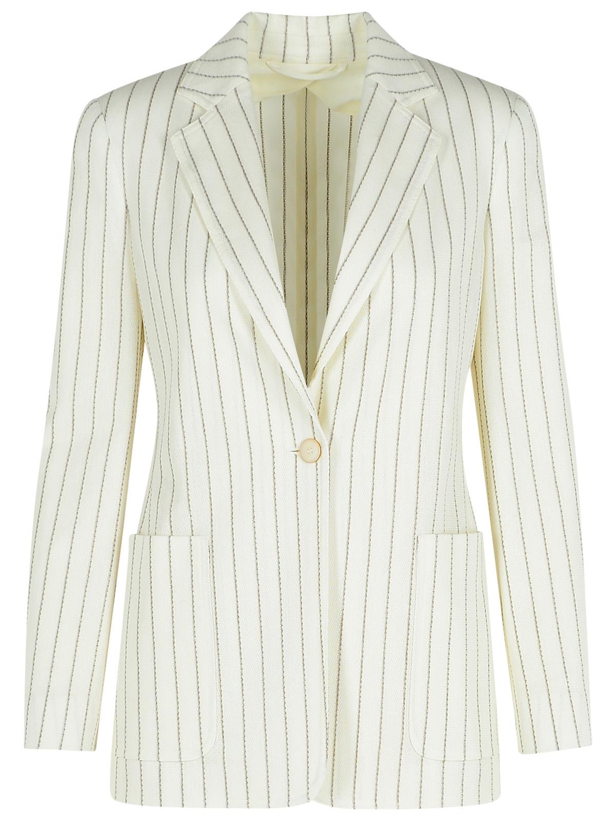 Max Mara 'Jadi' Blazer In White Cotton Women