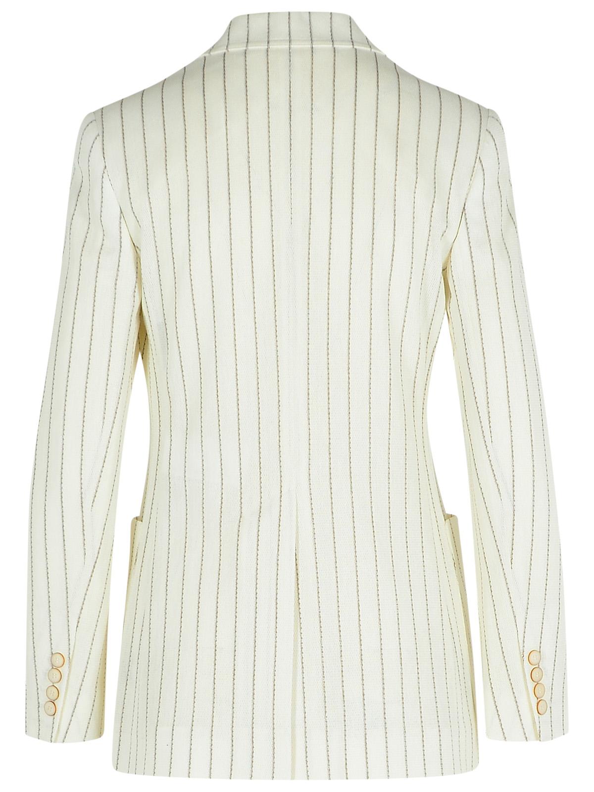 Max Mara 'Jadi' Blazer In White Cotton Women