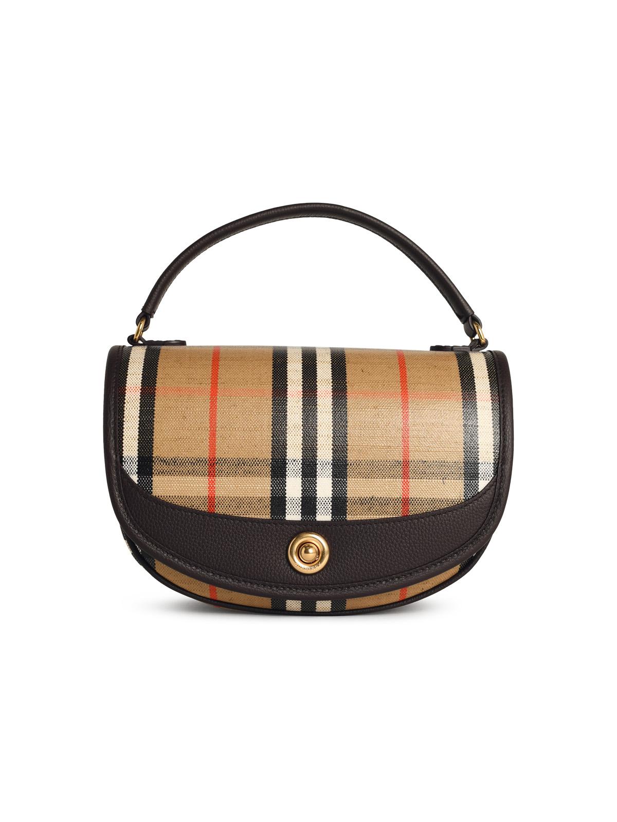 Burberry 'Highlands' Sand Cotton Blend Crossbody Bag Women