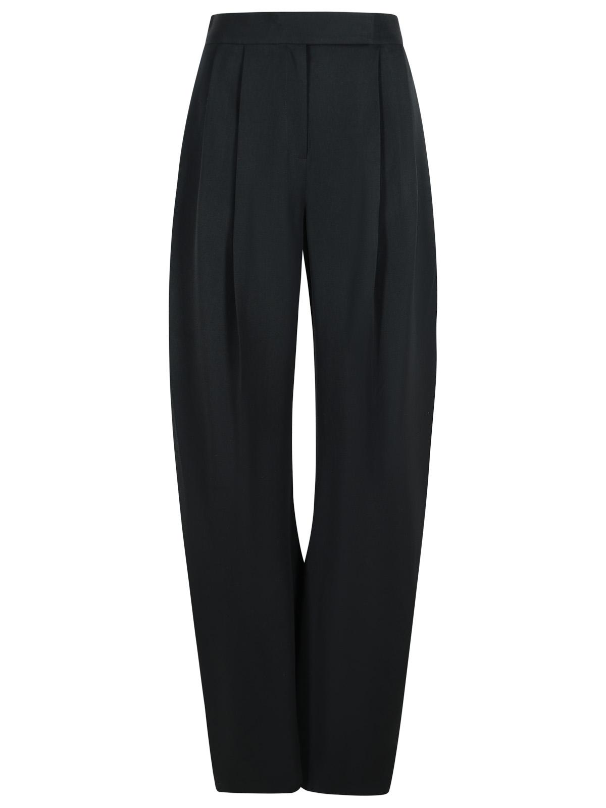 The Attico 'Gary' Long Black Virgin Wool Pants Women