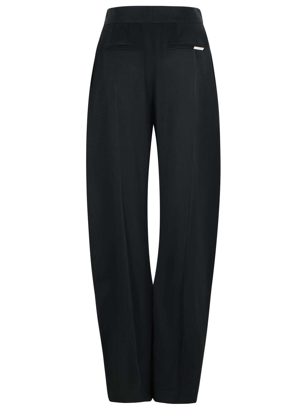 The Attico 'Gary' Long Black Virgin Wool Pants Women