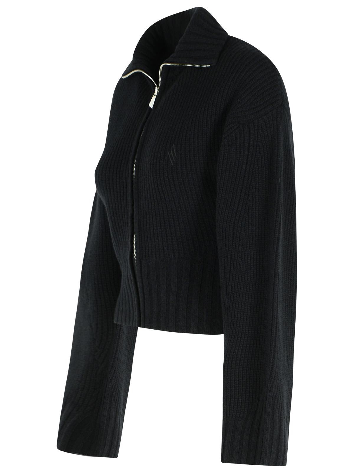 The Attico Black Wool And Cashmere Sweater Women