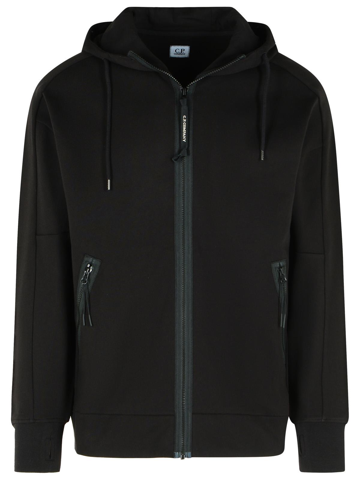 C.P. Company Black Cotton Sweatshirt Men