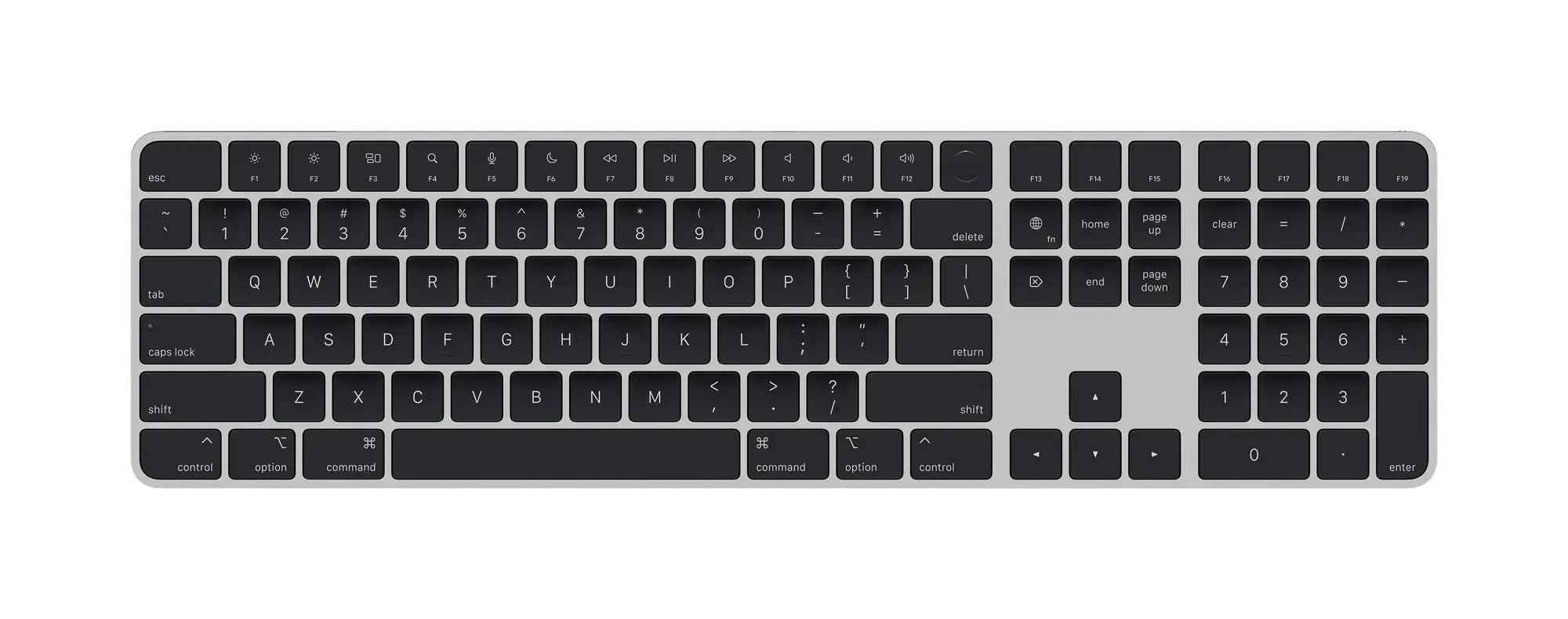Apple A1843 MRMH2LL/A Wireless Magic Keyboard w/Numeric Keypad (Space Gray)