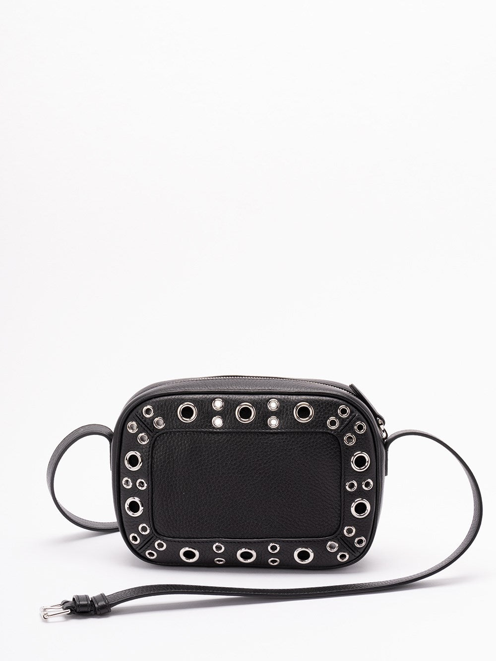 Valentino Garavani Men `Nellcote` Multi Studs Logo Leather Crossbody Bag