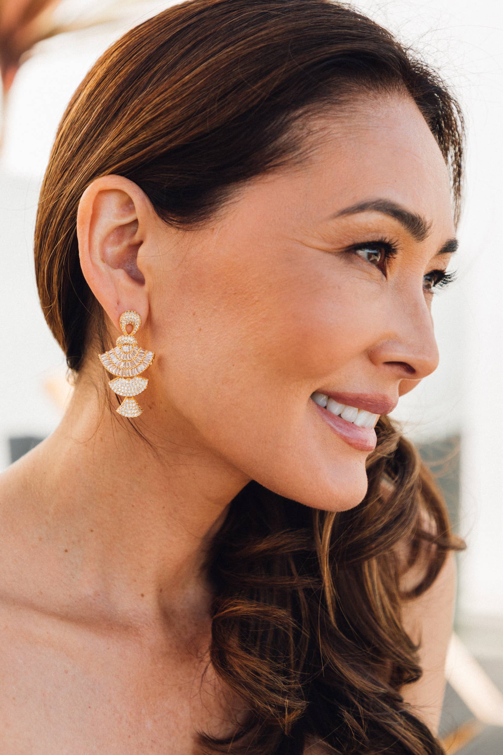 Fanfare CZ Dangle Earring