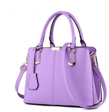 Solid Color Fashion Women Handbag Large Capacity