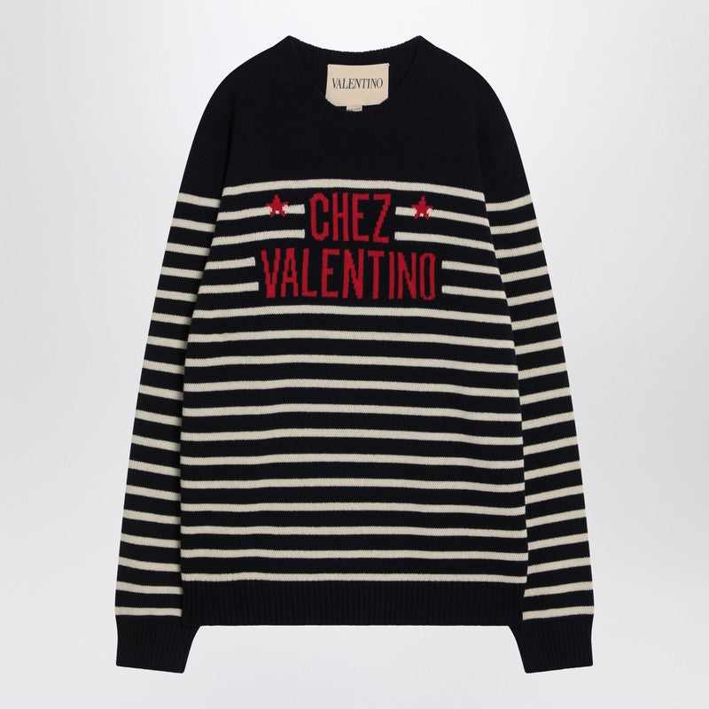Valentino Sweater With Jacquard Pattern Chez Valentino Men
