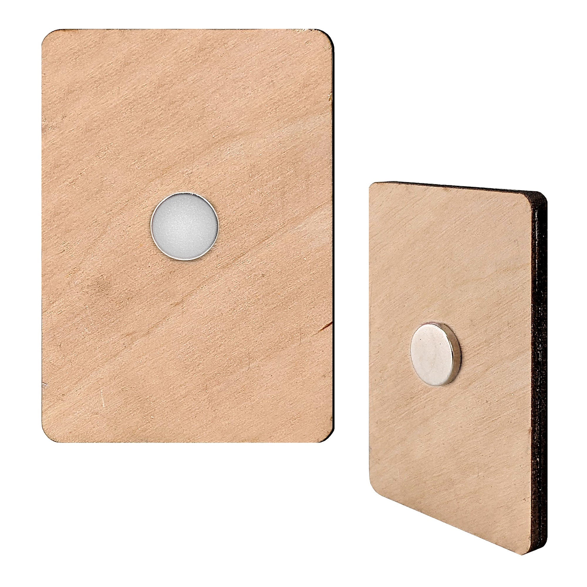 Beardy Santa Shaped Refrigerator Wooden Magnets Set of 3