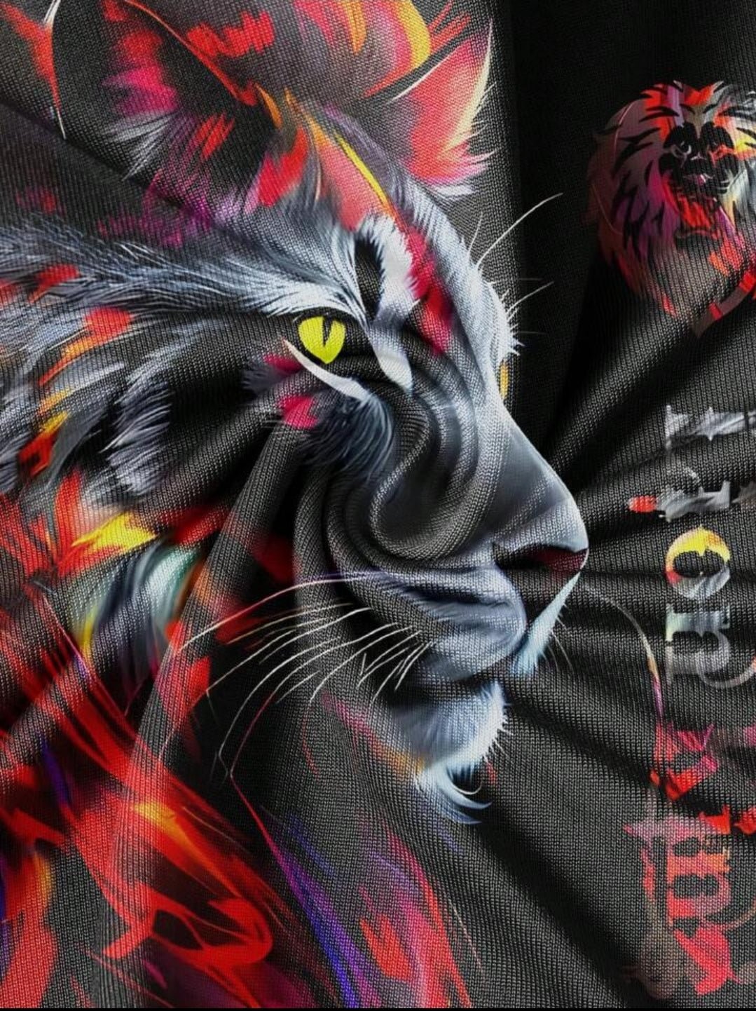 7DAY'S Men's Letter Lion Graphic Round Neck Short Sleeve Casual T-Shirt And Drawstring Waist Shorts Set