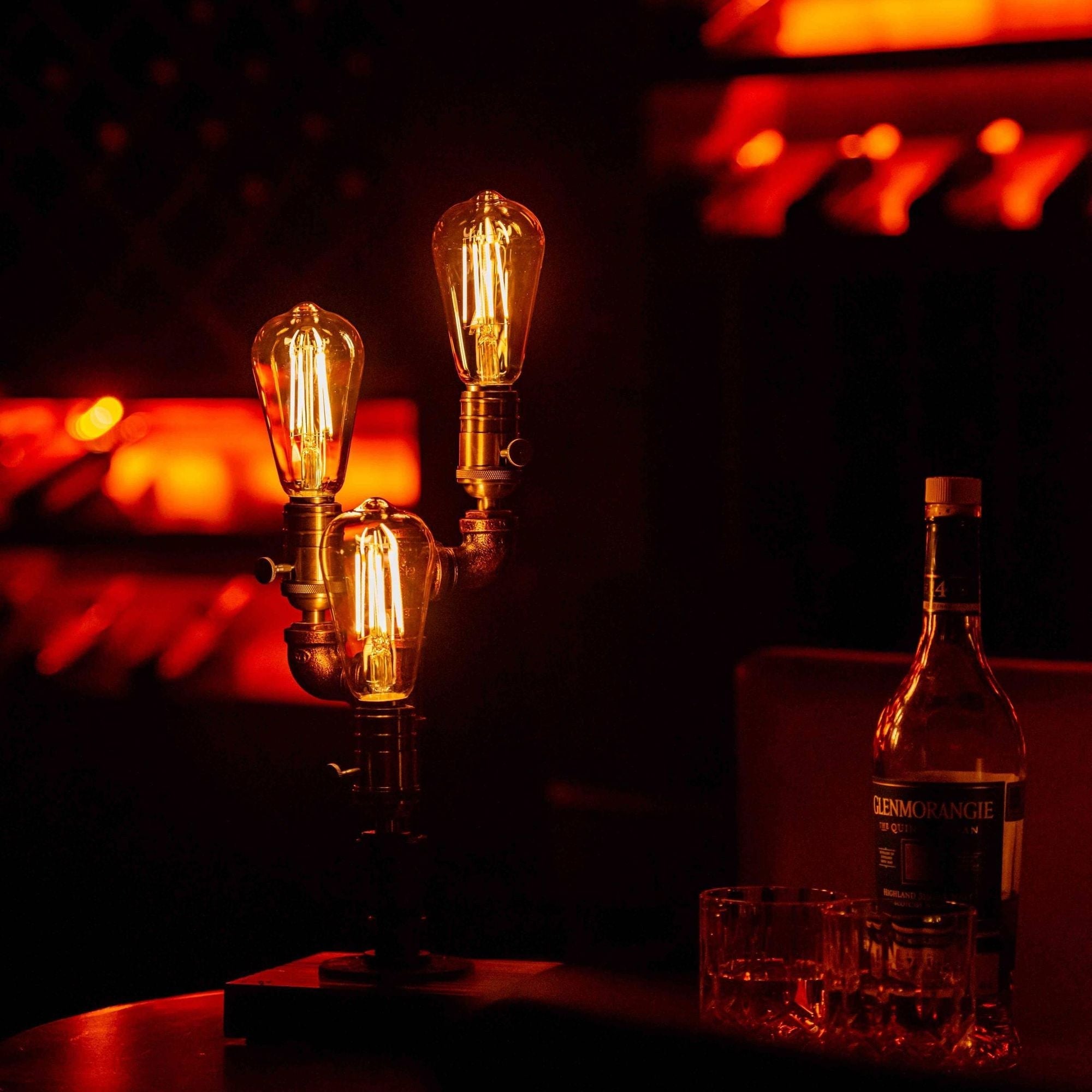 7DAY'S Shadow Steampunk Handmade Vintage Adjustable Pipe Lamp