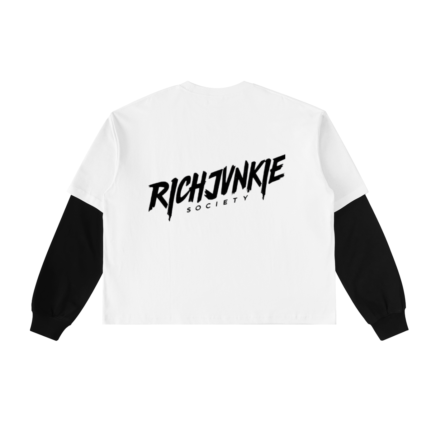 New! RJS Collection Oversized Layered Sweatshirt