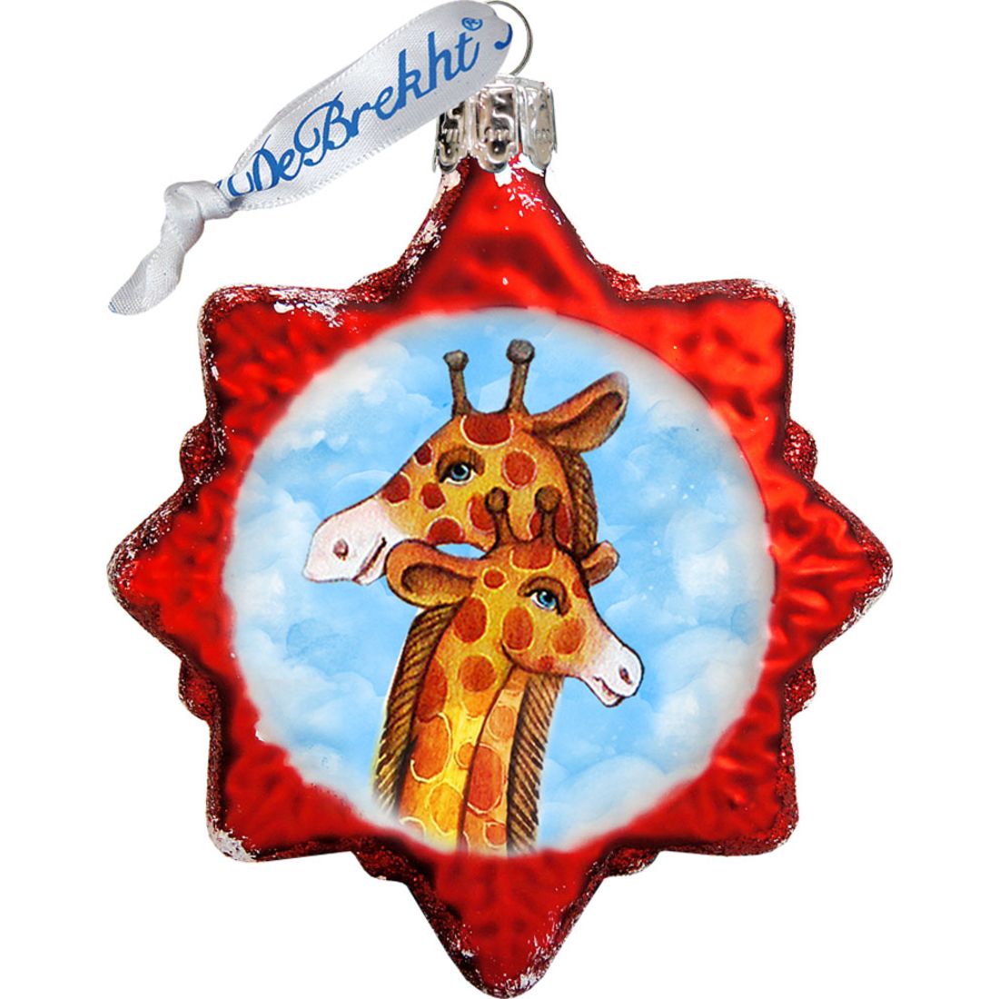 Safari Mercury Glass Ornaments Set of 3 by G. DeBrekht - Wildlife Holiday Decor - 770124S3